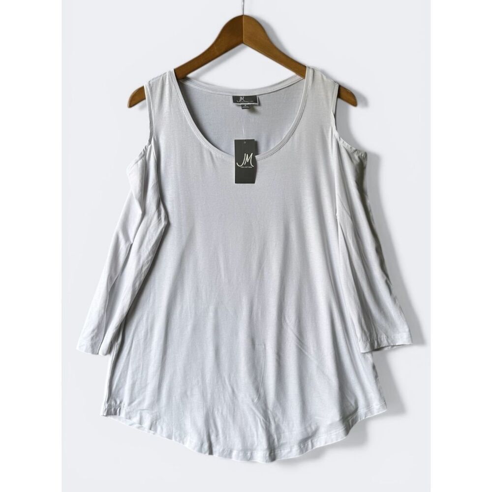 🎉5 for $45🎉 NWT JM Top blouse shirt size S white